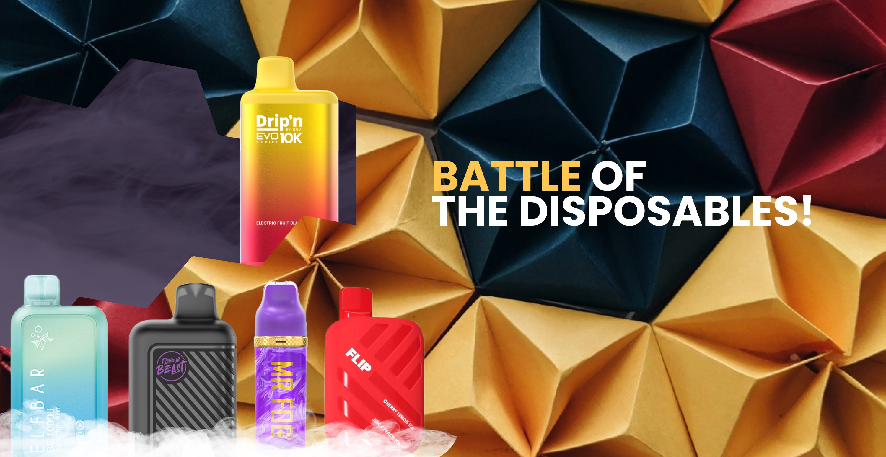 Battle of the Disposables: A Comparison of Flavour Beast Beast Mode 8000, Dripn Evo 10k, Flip Bar, Elf Bar BC10000, and Mr Fog Max Air 8500