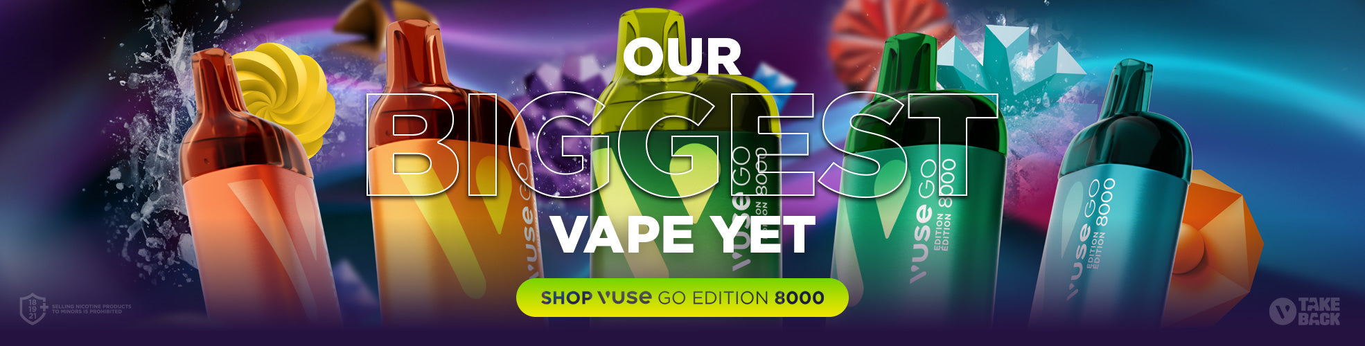 vuse go green freeze geschmack Vuse Go 8000 main image 1