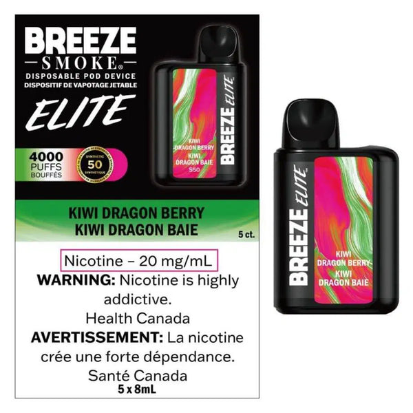 Breeze Elite 4000 Kiwi Dragon Berry Disposable
