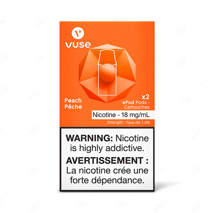 VUSE | VYPE ePOD Peach -2pk Packaging | Hazetown Vapes Halifax Nova Scotia Canada