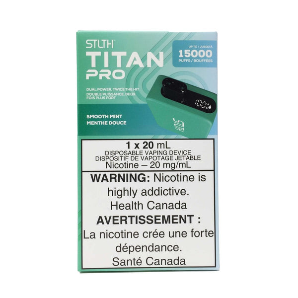 Stlth Titan 15k Pro Smooth Mint Disposable