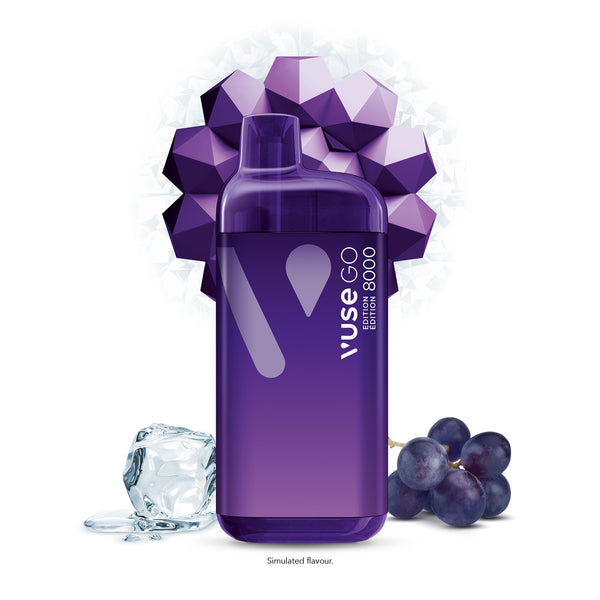 Vuse Go 8000 Rechargeable Disposable Grape Ice