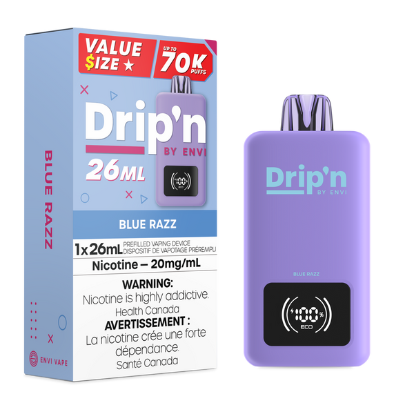 ENVI Drip'n 70K Blue Razz Disposable