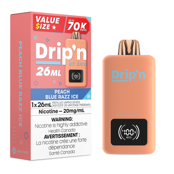 ENVI Drip'n 70K Peach Blue Razz Ice Disposable