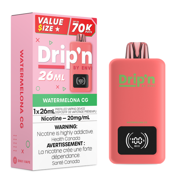 ENVI Drip'n 70K Watermelona CG Disposable