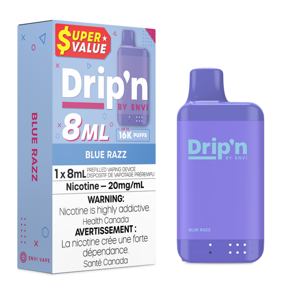 ENVI Drip'n 16K Blue Razz Disposable