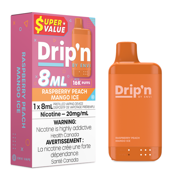 ENVI Drip'n 16K Raspberry Peach Mango Ice