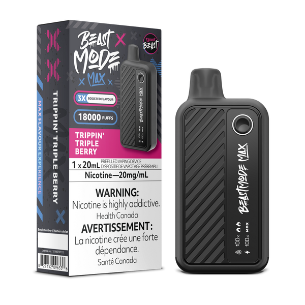 Flavour Beast Mode Max 18K Puff Rechargeable Disposable Trippin Triple Berry