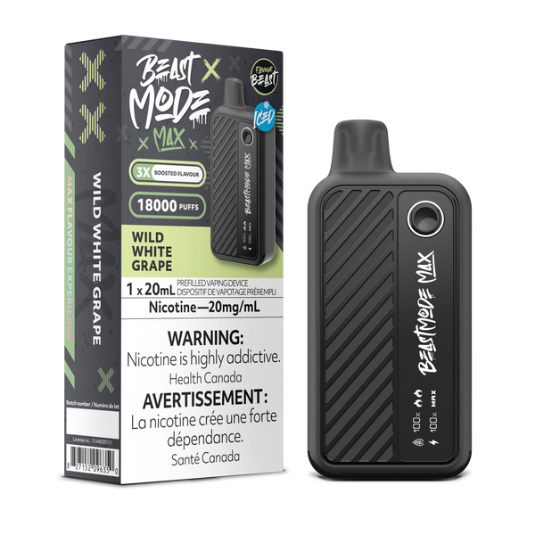 Flavour Beast Mode Max 18K Puff Rechargeable Disposable Wild White Grape