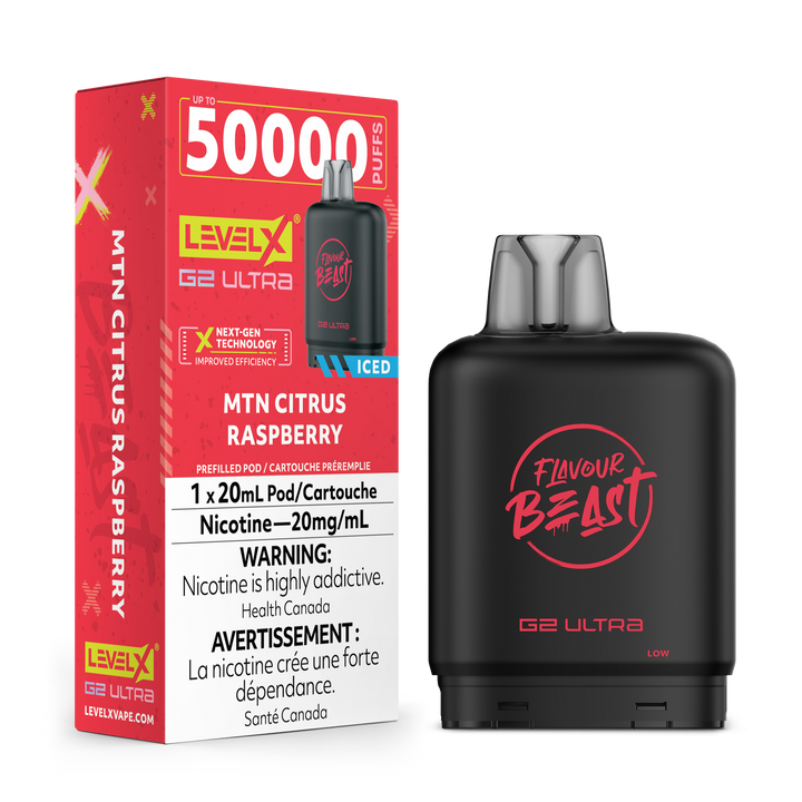 level x vape pods LEVEL X G2 ULTRA PODS 50K FLAVOUR BEAST