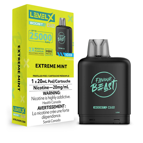 LEVEL X G2 POD 25K FLAVOUR BEAST EXTREME MINT