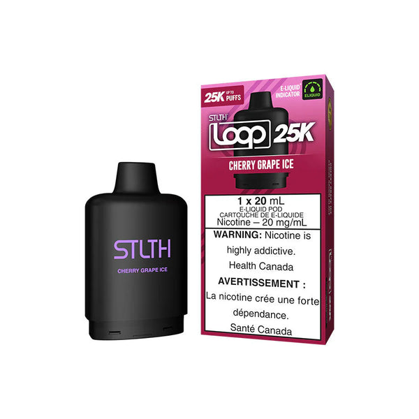 STLTH LOOP 25K CHERRY GRAPE ICE REPLACEMENT POD