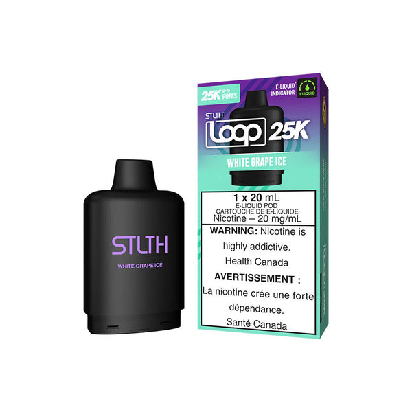 STLTH LOOP 25K WHITE GRAPE ICE REPLACEMENT POD