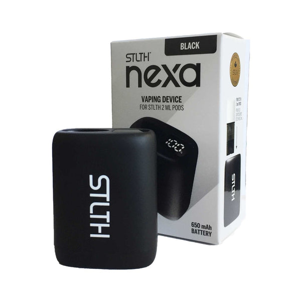 STLTH NEXA 650MAH USB-C Device with white packaging