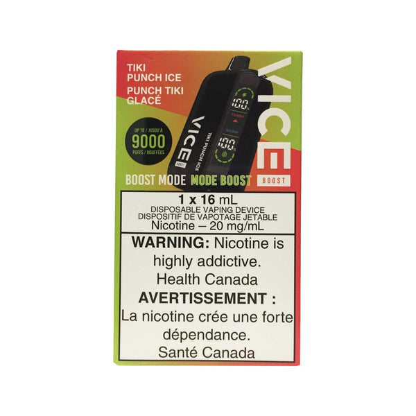 VICE BOOST 9000 TIKI PUNCH ICE RECHARGEABLE DISPOSABLE VAPE