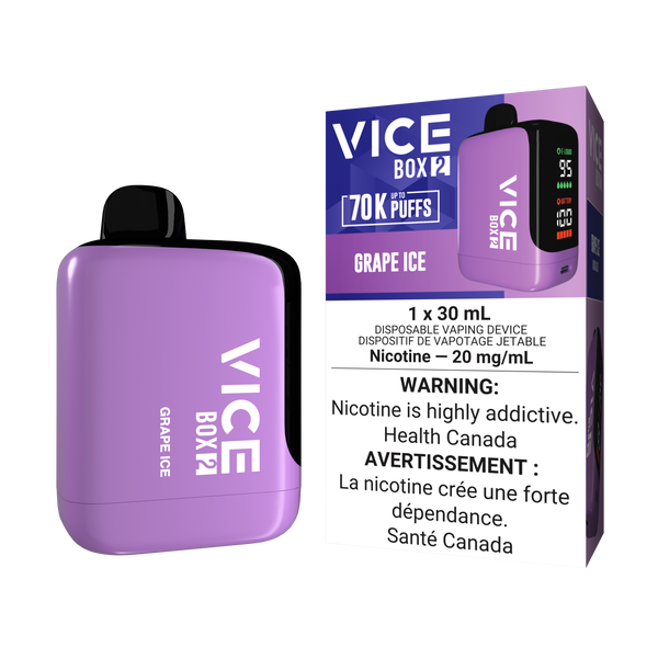 VICE BOX 2 DISPOSABLE 70K - GRAPE ICE