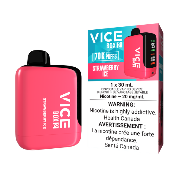 VICE BOX 2 DISPOSABLE 70K - STRAWBERRY ICE