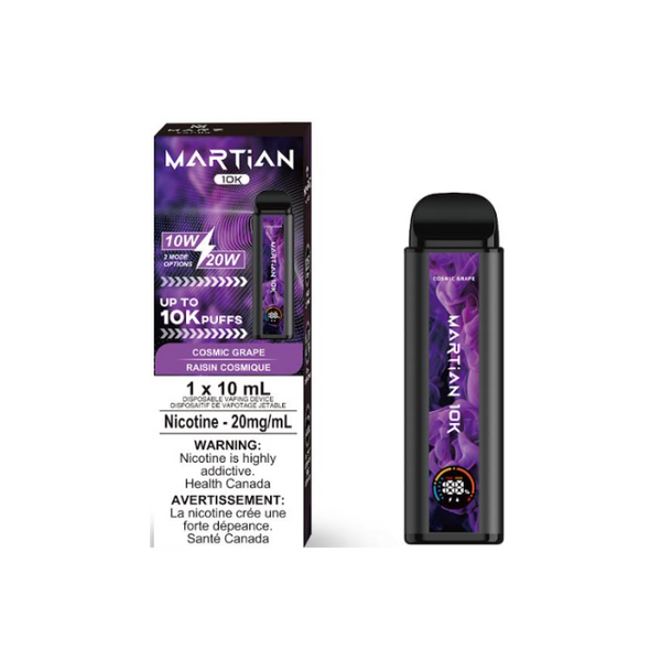 MARTIAN 10K COSMIC GRAPE RECHARGEABLE DISPOSABLE