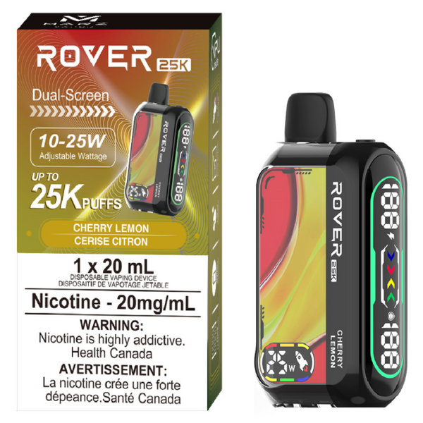 ROVER 25K CHERRY LEMON RECHARGEABLE DISPOSABLE