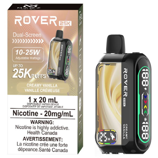 ROVER 25K CREAMY VANILLA RECHARGEABLE DISPOSABLE