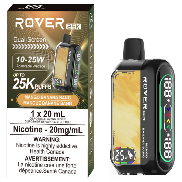 ROVER 25K MANGO BANANA BANG RECHARGEABLE DISPOSABLE