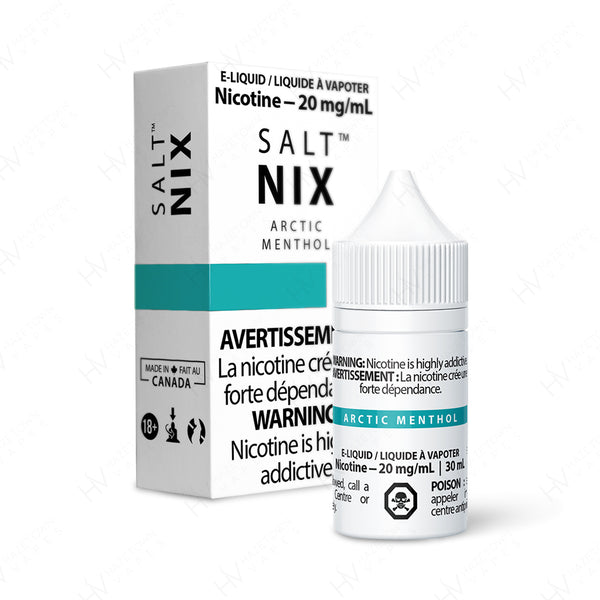 Salt Nix Artic Menthol Juice E-Liquid Hazetown Vapes Montreal Quebec