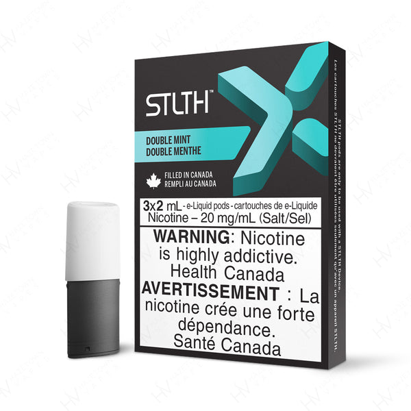 STLTH X Double Mint Replacement Pods Hazetown Vape Montreal Quebec