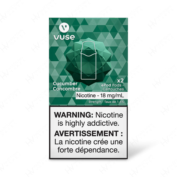 VUSE | VYPE ePOD Cucumber -2pk Packaging | Hazetown Vapes Vaughan Ontario Canada