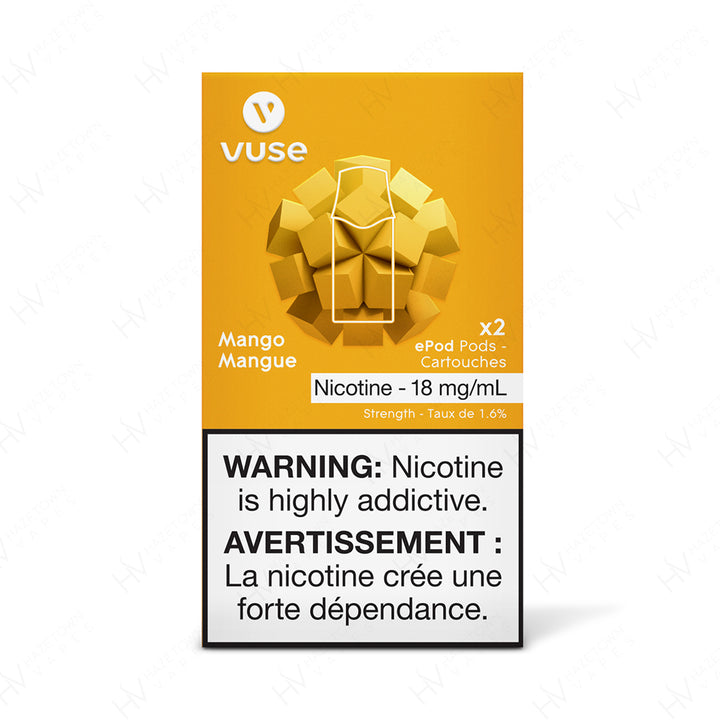 VUSE | VYPE ePOD Mango -2pk Packaging | Hazetown Vapes Vancouver British Columbia Canada