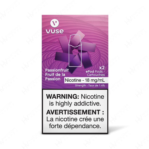 VUSE | VYPE ePOD Passion Fruit -2pk Packaging | Hazetown Vapes Halifax Nova Scotia Canada