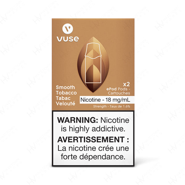 VUSE | VYPE ePOD Smooth Tobacco-2pk Packaging | Hazetown Vapes Ottawa Ontario Canada